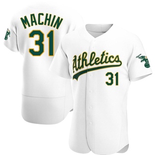 Authentic Vimael Machin Men's Oakland Athletics Home Jersey - White