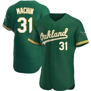 Authentic Vimael Machin Men's Oakland Athletics Kelly Alternate Jersey - Green