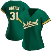 Authentic Vimael Machin Women's Oakland Athletics Kelly Alternate Jersey - Green