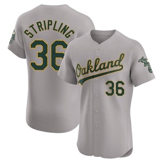 Elite Ross Stripling Men's Oakland Athletics Road Jersey - Gray