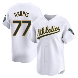 Limited Brett Harris Youth Oakland Athletics Home Jersey - White