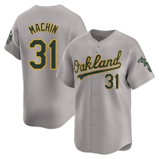 Limited Vimael Machin Men's Oakland Athletics Away Jersey - Gray