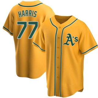 Replica Brett Harris Youth Oakland Athletics Alternate Jersey - Gold