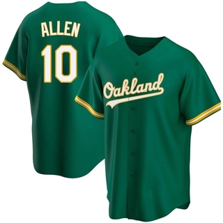 Replica Nick Allen Youth Oakland Athletics Kelly Alternate Jersey - Green