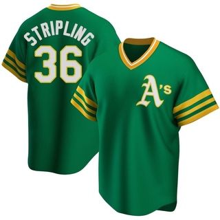 Replica Ross Stripling Youth Oakland Athletics R Kelly Road Cooperstown Collection Jersey - Green