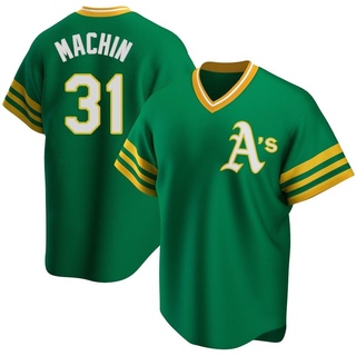 Replica Vimael Machin Youth Oakland Athletics R Kelly Road Cooperstown Collection Jersey - Green